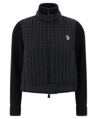 Moncler Grenoble Logo Patch Padded Wool Cardigan 9B00014 M1131 999 151060737