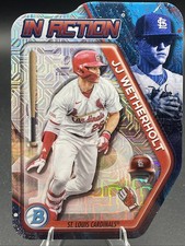 JJ Wetherholt 2025 Bowman Draft IN ACTION Mojo Refractor BIA-25 CARDINALS