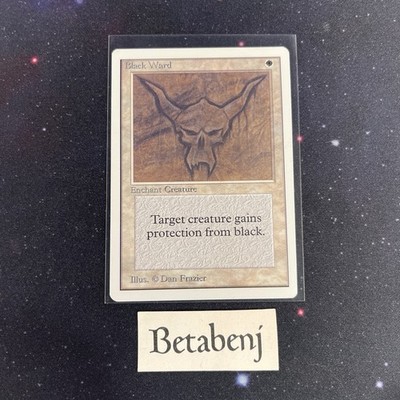 1x MTG Unlimited Black Ward from Estate Collection