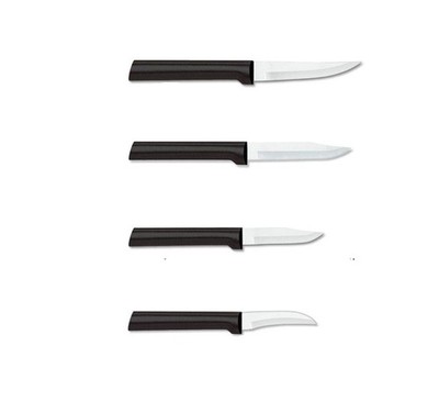 Cutlery 4-Piece Granny Regular Peeling and Heavy Duty Paring Knife Set Black ...