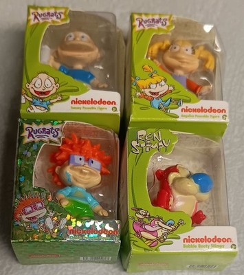4 Zuru Toy Mini Brands 3 Rugrats - Tommy Angelica Rare Metallic Chuckie + Stimpy