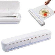 Wrap Dispenser with Cutter Reusable Cling Film Foil Dispenser with Slider