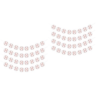  2 Pack Baseball-Party-Dekorationen Zum Aufhängen Dekorative Vorräte