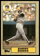 1987 Topps #320 Barry Bonds Rookie Pittsburgh Pirates