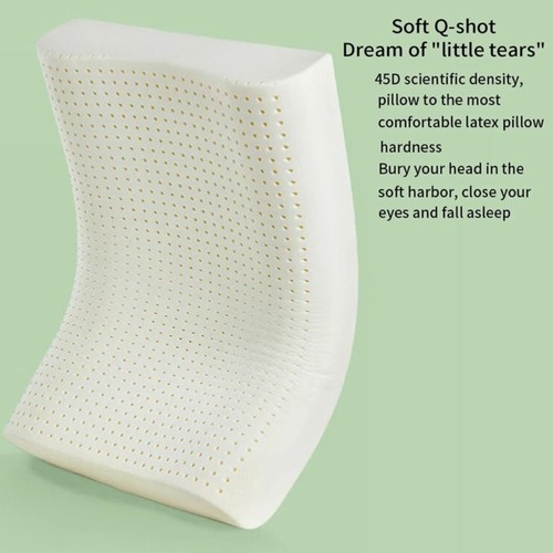 White Latex Pillow Neck Shoulder Pain Relief Cervical Pillow Household - Picture 7 of 14