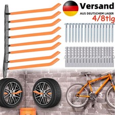 4-8er Autoreifen Wand Halter Haltebügel Reifen Felgen Haken Baum Regal Halterung