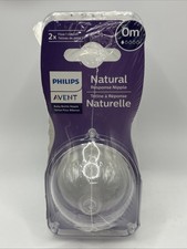 Philips Avent Natural Response Nipple - 0m 2PACK NEW