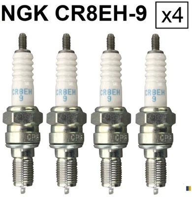 4 bougies NGK CR8EH-9 - Honda CB 1100 SFY X-11 2000-2003 - Photo 1/3