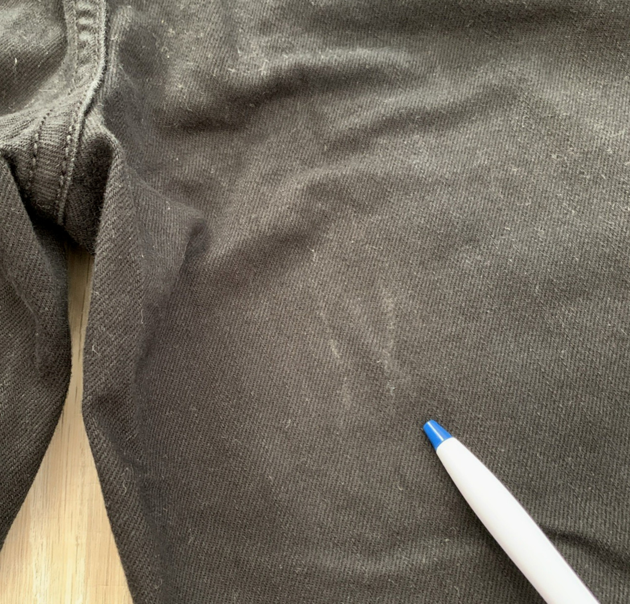 Cache Embroidered Metallic Silver Denim Jeans Bla… - image 3