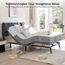 Adjustable Bed Frame Queen Size - Wireless Remote Control Adjustable Beds Frame 