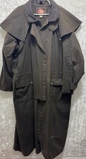 The Australian Outback Collection Oilskin Brn Duster Coat ranch farm western XXL