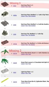 LEGO 7128 System Star Wars Speeder Bikes Incomplete 