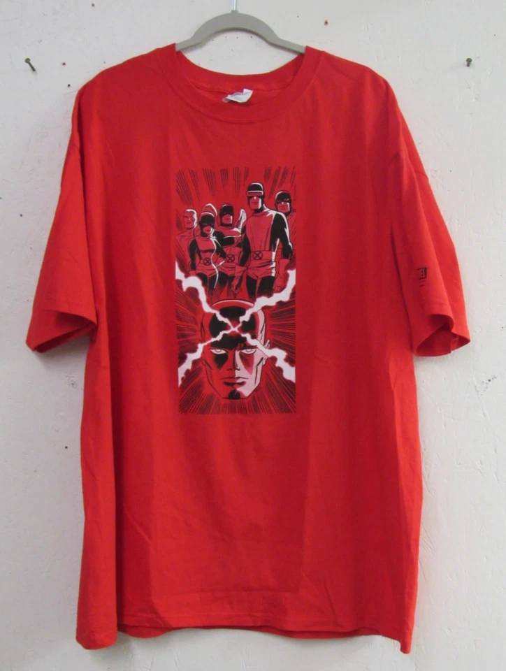 Vintage 2003 Uncanny X-Men Graphitti Designs Graphic T-Shirt 2XL Red NWOT HH666 - Image 3 of 4