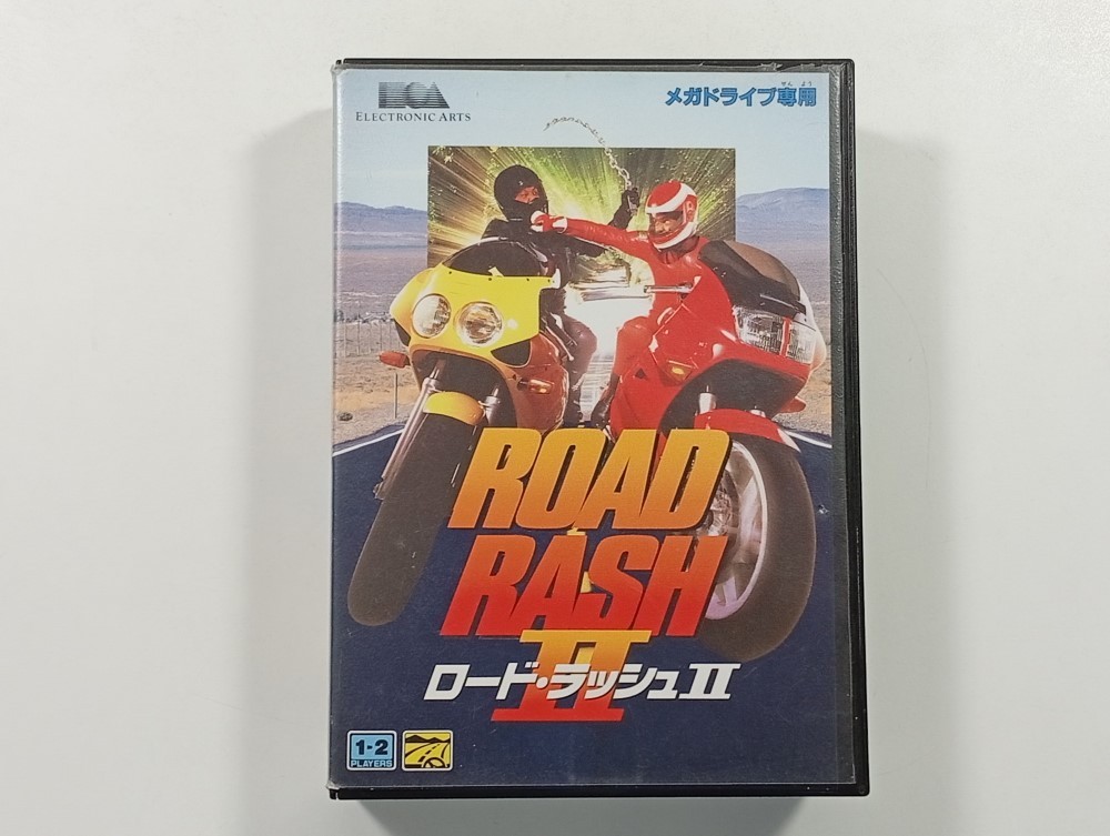 ROAD RASH II SEGA MEGADRIVE (MD) NTSC-JAPAN (COMPLETE - GOOD CONDITION OVERALL)