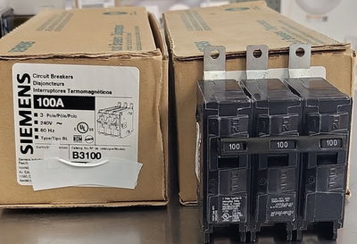 #ad #ad Siemens B3100 100A 3 Pole 240V Bolt On Circuit Breaker $94.99