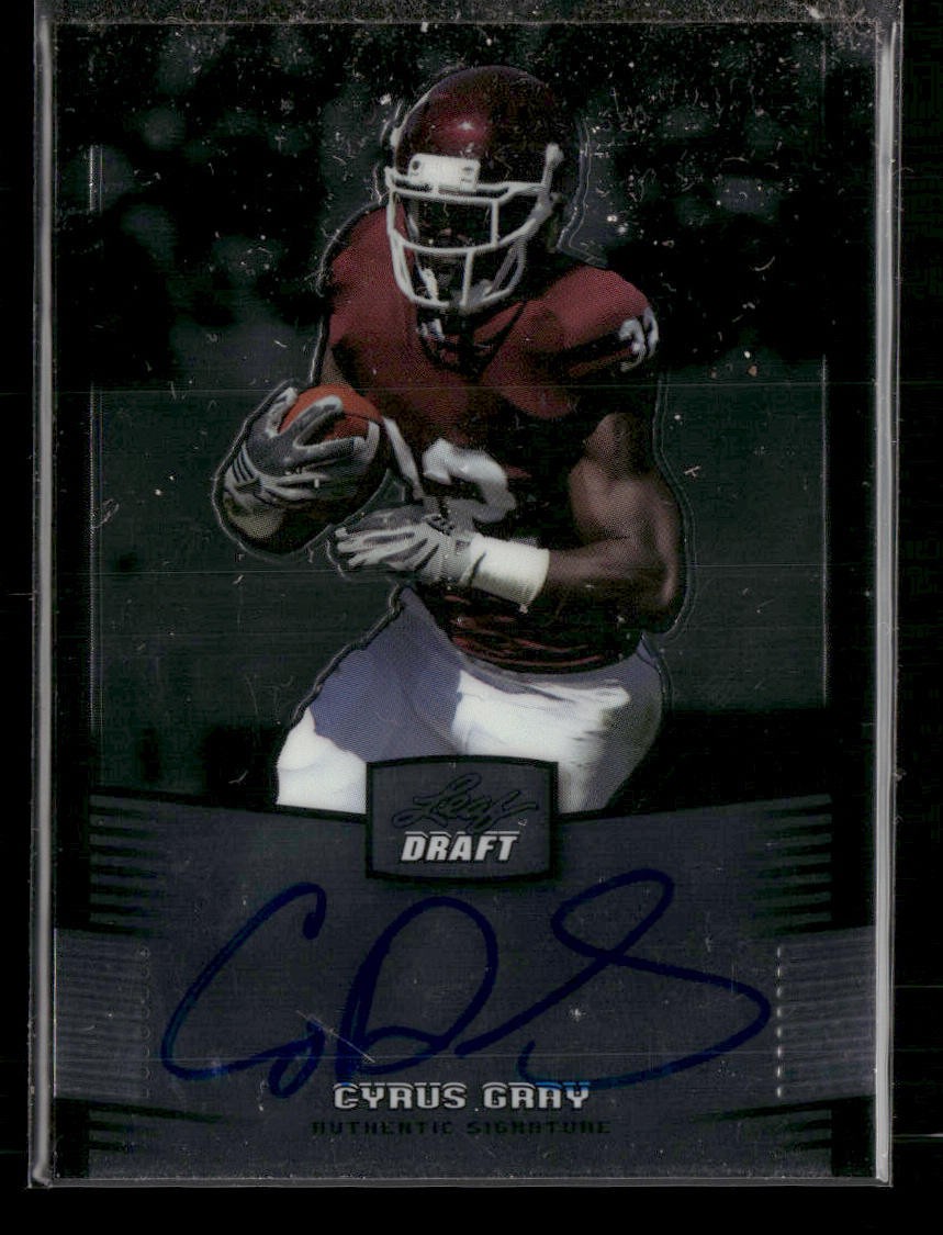 Cyrus Gray Leaf Metal Draft #CG2 Autograph