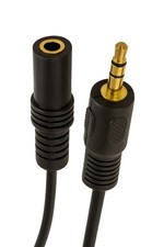 1M-20M 3.5mm Jack Extension Cable Lead Stereo Plug to Socket AUX Headphone  GOLD