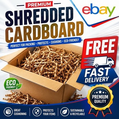 5-LB Micro Shredded Cardboard Eco Friendly Art & Craft, Bedding, Compost,