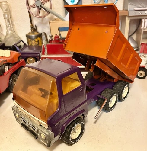 1970's Tonka Gas Turbine Dump Truck, Purple And Orange Custom Restoration ￼