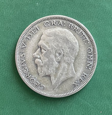 1935 King George V Silver Half Crown - Silver Jubilee Year - High Detail