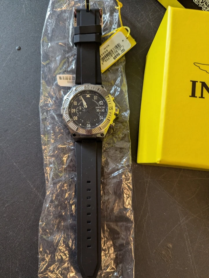 NUEVO Invicta Aviator Ascend Para hombres 50mm Cronógrafo Negro F-22 Esfera Jet 100M 39888 Foto 3 de 4