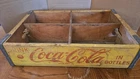 Vintage Coca Cola  Wooden Crate Shipping Box Yellow Wenatchee Washington