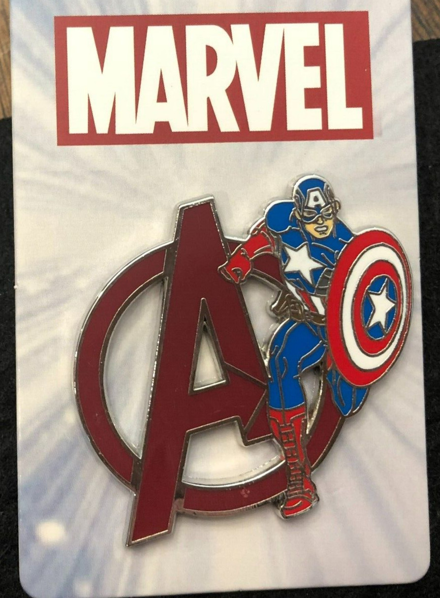 Disney pin 108562 Marvel Comics Captain America Avengers A symbol Shield *2