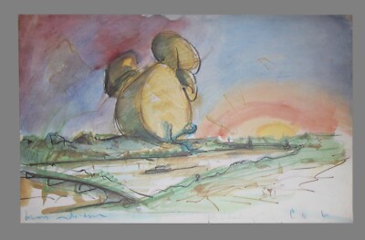 Claes Oldenburg, Litho,  Drum Set in Park , 1966, 69 of 300,signed  