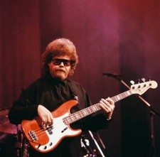 Bassist Donald 'Duck' Dunn Playing A Fender Jazz Bass 1990 Old Photo