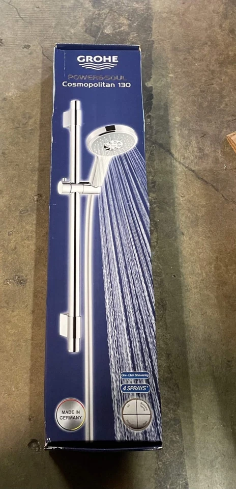 GROHE 27732000 2,5 GPM "POWER&SOUL COSMOPOLITAN 130" 24" CHUVEIRO CROMADO 4 SPRAY - Imagem 2 de 3