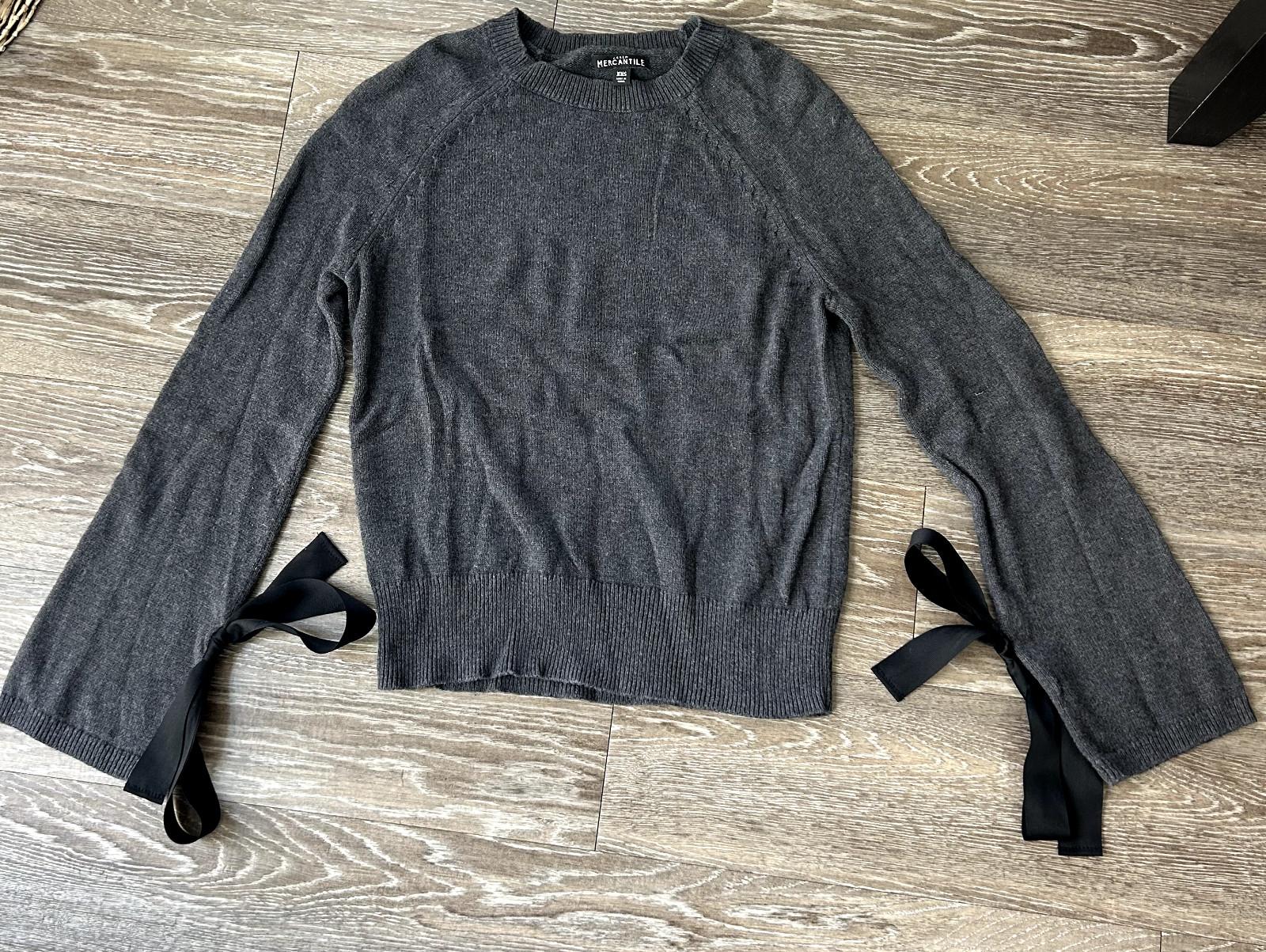 J. Crew Merino Wool Blend Bow Sweater Preppy Coquette Quiet Luxury Parisian Soft