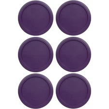 Replacement Lid for Pyrex 4-CUP Storage Cover 6" Bowl 7201-PC Purple (6-Pack)