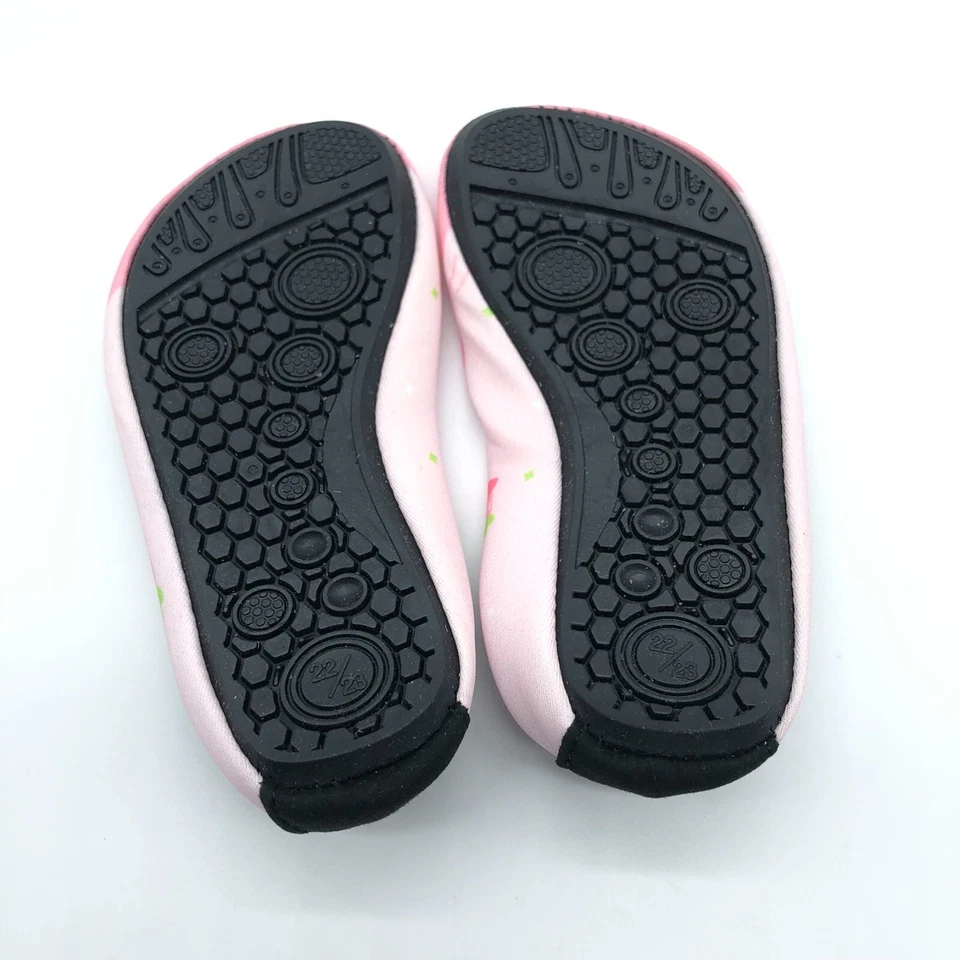 Zapatos de agua para niñas tela livianos conejito mi nombre es feliz rosa 22/23 EE. UU. 6/7 Foto 4 de 4