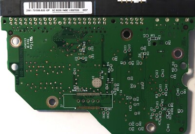 WD WD2500AVJB-63J5A0 (2061-701596-A00 10P) 2060-701596-001 REV P1 250gb IDE PCB