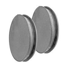 2pack Galvanized Metal Duct End Cap - 8 Inch with Rubber Gasket for Fit - Ava...