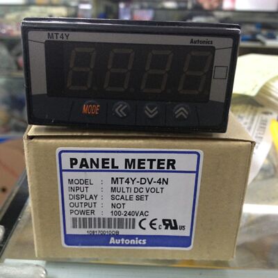 1Pcs New For Autonics Digital Multifunction Panel Meter MT4Y-DV-4N 100-240VAC