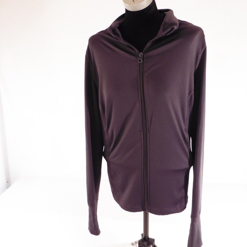 So Jacket Women's Large Black Hooded Fleece Zip Up Pockets Outdoors Mesh Comfy - Picture 2 of 20