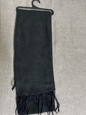 Men Women Unisex Warm Plain Scarf Pure Solid Color Black NEW 
