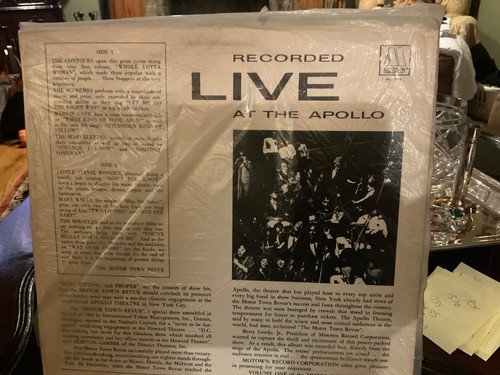 LIVE AT THE APOLLO, MARVELETTES, THE MOTOWN REVUE, STEVIE WONDER, 1963 LP, X-NM - Picture 2 of 2