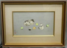 Mori Midorisui Japanese Painting Art Shimeji Mushrooms Gingko Nut Autumn