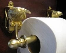 RAVEN or CROW Bronze Toilet Paper Holder OR Paper Towel Holder!