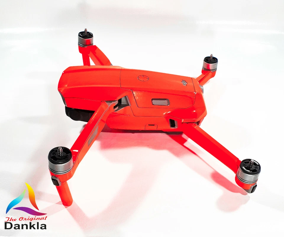 DJI MAVIC AIR 2 + RC - SKIN - NEON ROT - 3-5x Batterie / Folie / Wrap / Decal - Bild 4 von 4