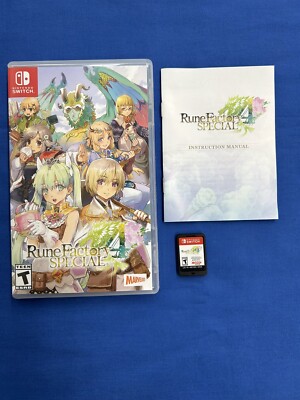 Rune Factory Special Nintendo Switch Game Case Manual 859716006383| 