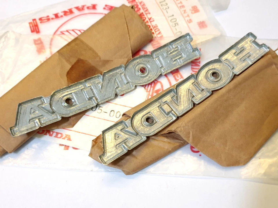 NOS OEM Honda TS50 DX TS50DX SL CL CB 175 350 100 CB125K3 Fuel Gas Tank Emblem — 第 3/4 张图片