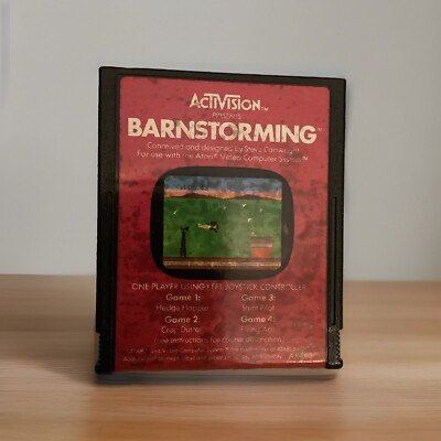 ActiVision BARNSTORMING ( Atari 2600; 1982) Cartridge Only