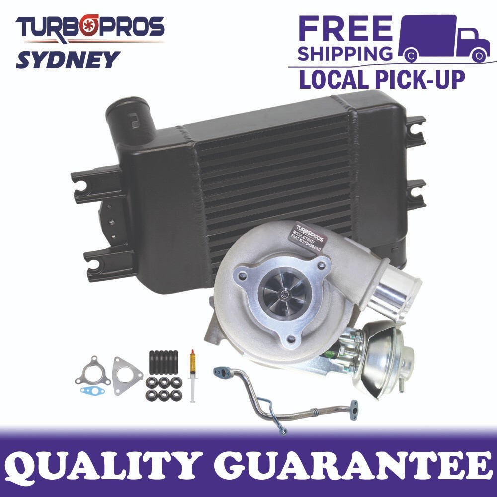 Upgrade Turbo+70mm Intercooler+Oil Feed Pipe For Nissan Patrol GU 3.0L 2007-2016