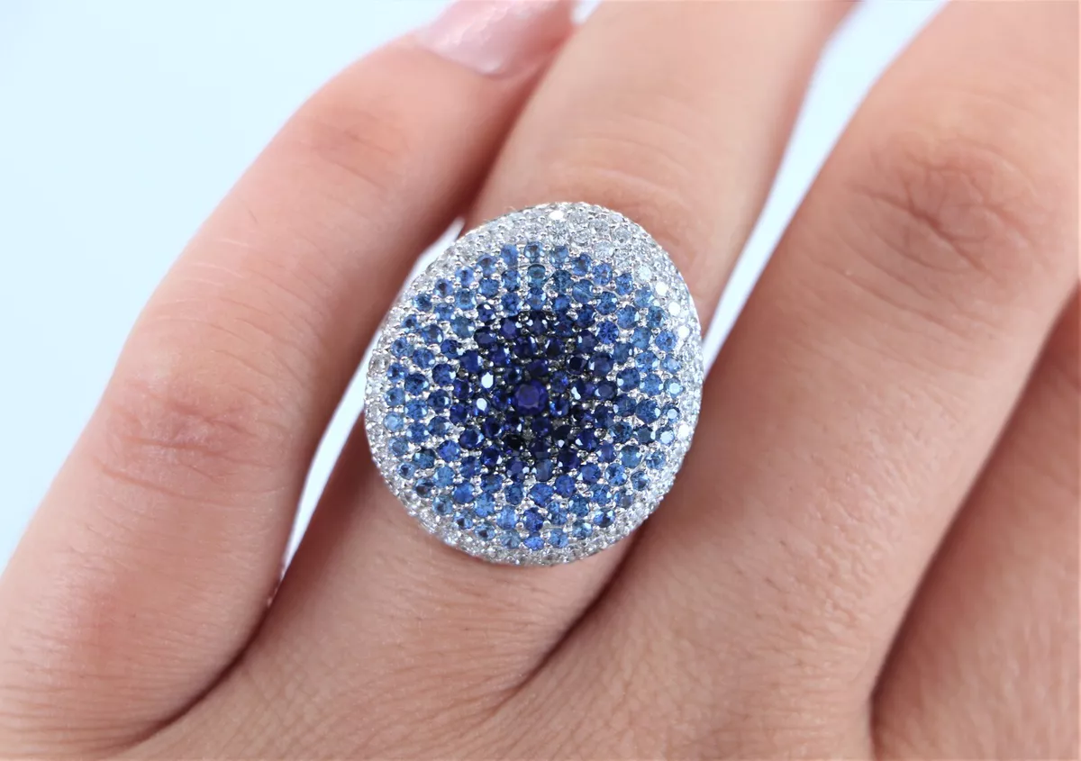 Blue sapphire 2024 cocktail ring