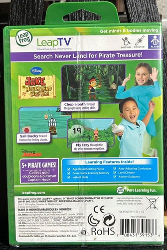 Leap Frog pädagogisches Leap TV Jake und die Nimmerland-Piraten Mathe-Spiel NEU - Bild 2 von 2