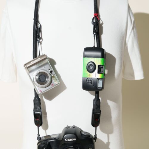 42" Black Rope Camera Strap w/ Peak Design Anchors & Accessorie Mounts - Picture 4 of 18