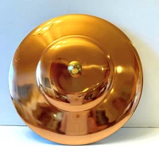 VTG Copper Pan Pot LID ONLY 8IN Sauce Pan Pot Skillet Replacement Lid Brass Knob